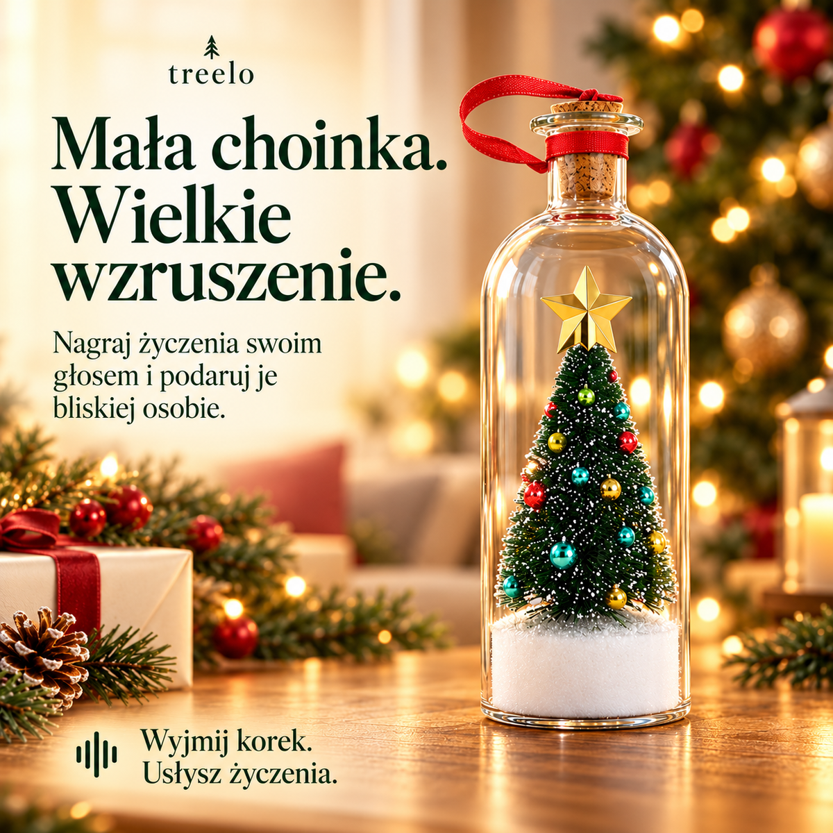 Mała choinka, wielkie wzruszenie – nagraj życzenia swoim głosem